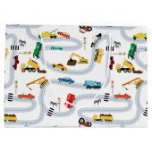 輸送車両車とトラック道路交通 ラージペーパーバッグ (裏面)