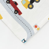 輸送車両車トラック道路ボーイズ フリースブランケット (角)