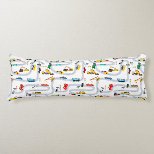 輸送車両車トラック道路ボーイズ ボディピロー (正面)