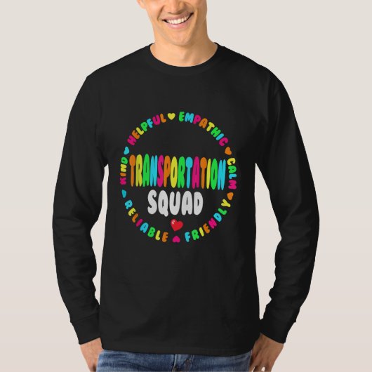 輸送隊新学期バス乗務員月 Tシャツ (正面)
