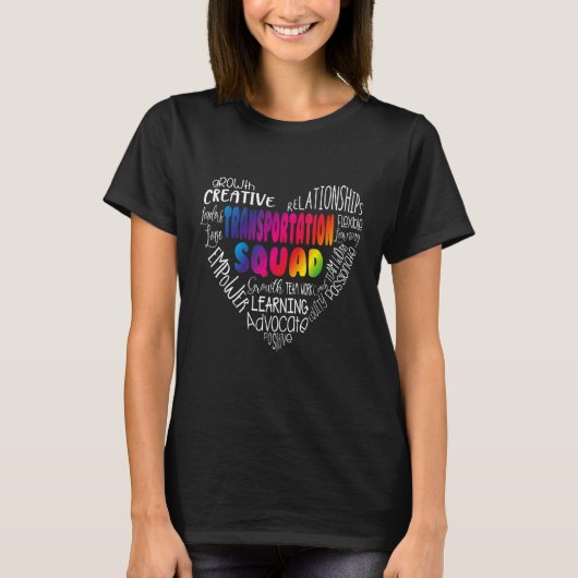 輸送隊新学期バス乗務員月 Tシャツ (正面)