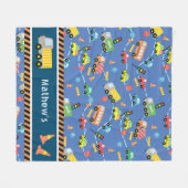 輸送青。フリースブランケット フリースブランケット (正面(横))