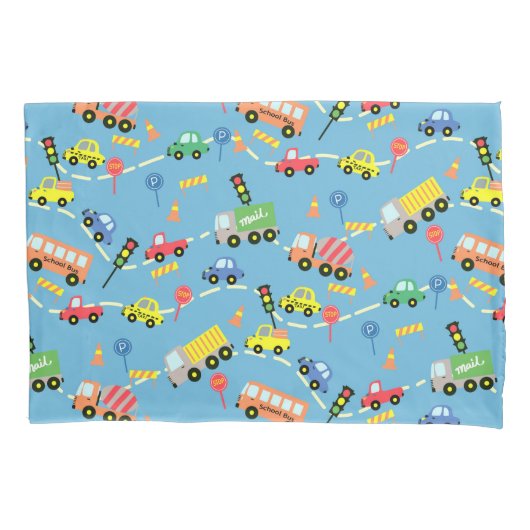 輸送青。 枕カバー (正面)