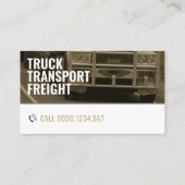 輸送・ロジスティック |トラックの名刺 名刺 (裏面)