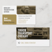 輸送・ロジスティック |トラックの名刺 名刺 (正面/裏面)