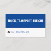 輸送・ロジスティック |トラックの名刺 名刺 (裏面)