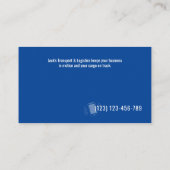 輸送・ロジスティック |ブルートラックビジネスCA 名刺 (裏面)