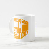 輸送・物流トラックのロゴマグ コーヒーマグカップ (正面左)