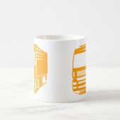 輸送・物流トラックのロゴマグ コーヒーマグカップ (中央)