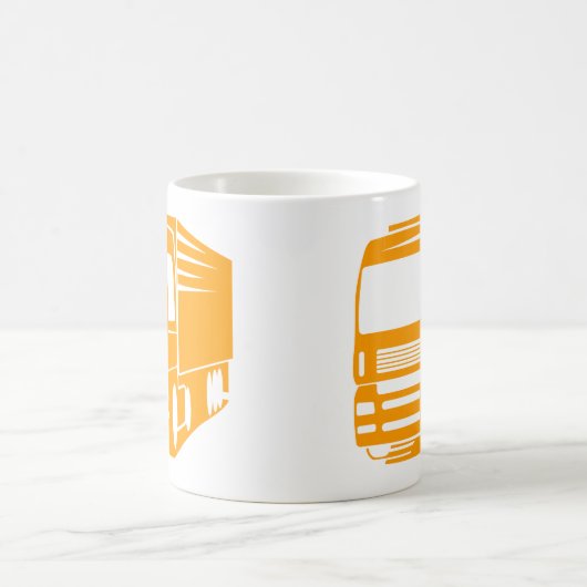 輸送・物流トラックのロゴマグ コーヒーマグカップ (中央)