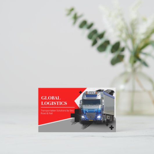 輸送・物流会社  名刺 (スタンド正面)