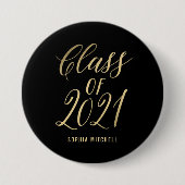 輻射グラード編集可能カラー卒業ボタン 缶バッジ (正面)