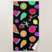 輻射トロピックネオン魔法 ビーチタオル (正面)