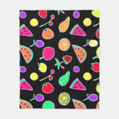 輻射トロピックネオン魔法 フリースブランケット (正面)