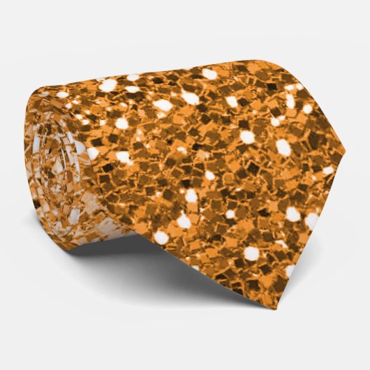 輻射銅金ゴールドグリッターきらめくネックタイ ネクタイ (ロール)
