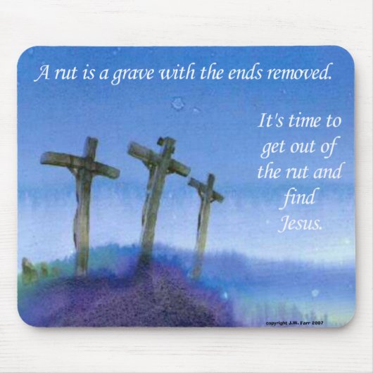 轍から出て下さい マウスパッド (正面)