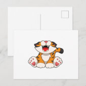 轟く虎 ポストカード (正面/裏面)