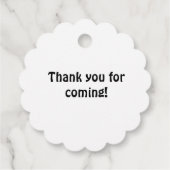 轟音これは恐竜の女の子の赤ちゃんシャワー フェイバータグ (裏面)