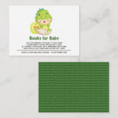 轟音これは恐竜の赤ちゃんシャワーの本ベビー エンクロージャーカード (正面/裏面)