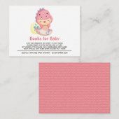 轟音これは恐竜の赤ちゃんシャワーの本ベビー エンクロージャーカード (正面/裏面)