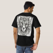 轟音するプライドザライオンズマーク Tシャツ (裏面フル)