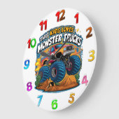 轟音に魅了される ラージ壁時計 (傾斜)