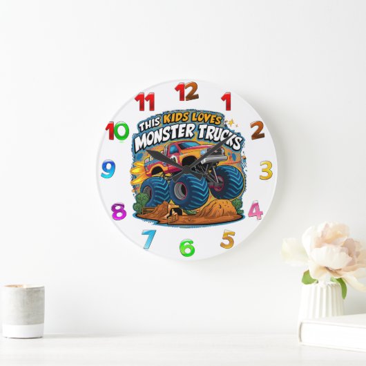 轟音に魅了される ラージ壁時計 (ホーム)