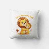 轟音のあるパパ枕🦁可愛いライオンハグ父の日 クッション (正面)