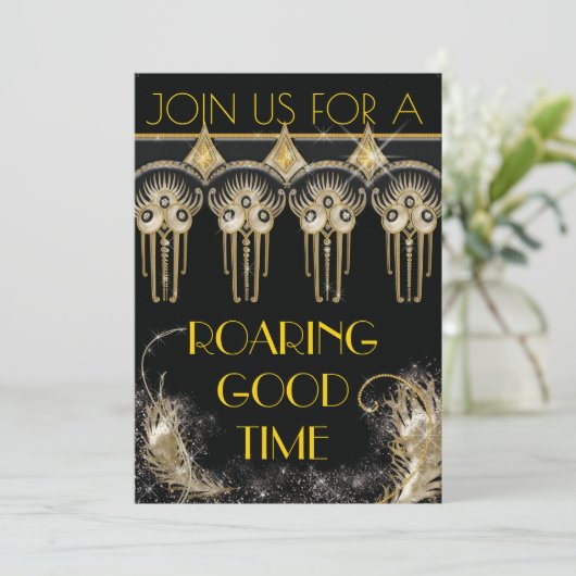 轟音のギャツビーきらきら光るパーティの招待状 招待状 (スタンド正面)