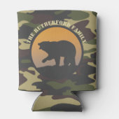 轟音のクマと迷彩柄 缶クーラー (裏面)