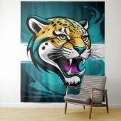 轟音のジャガー：中に獣を解放 タペストリー (インサイチュ)