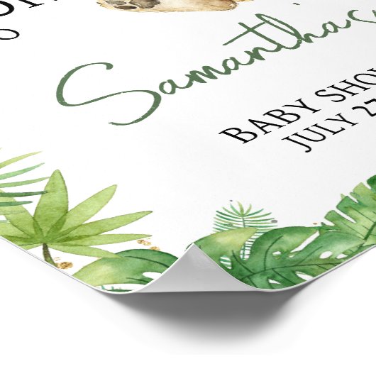 轟音のライオンベビーシャワーへようこそ ポスター (角)