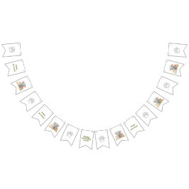 轟音の動物園の誕生日バンティングフラグ バンティングフラッグ