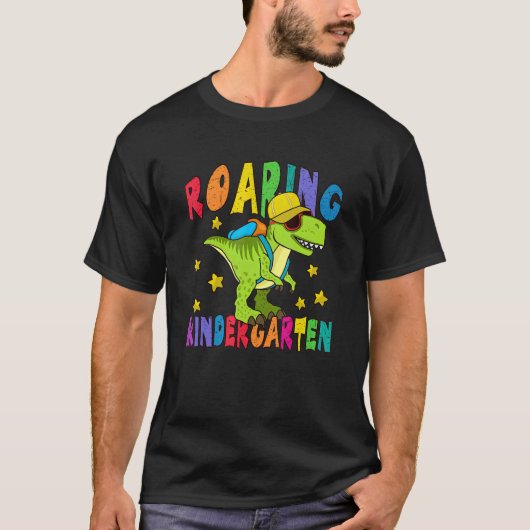 轟音の幼稚園の恐竜レックス Tシャツ (正面)