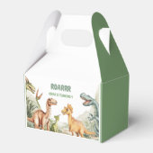 轟音の恐竜の誕生日パーティー フェイバーボックス (正面サイド)