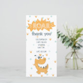 轟音の恐竜誕生日サンキューカード サンキューカード (スタンド正面)