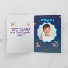 轟音の恐竜誕生日招待状 – ジャングルKi 招待状