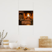 轟音の暖炉 ポスター (キッチン)