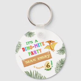 轟音の色:恐竜素晴らしの誕生日 キーホルダー