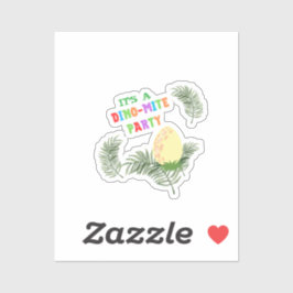 轟音の色:恐竜素晴らしの誕生日 シール