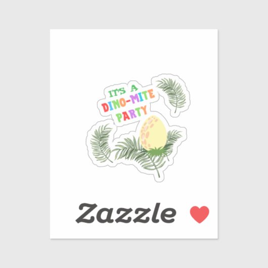 轟音の色：恐竜素晴らしの誕生日 シール (シート)