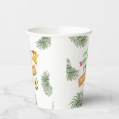 轟音の色：恐竜素晴らしの誕生日 紙コップ (左)