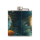 轟音の虎の月に照らされたジャングル フラスク (裏面)