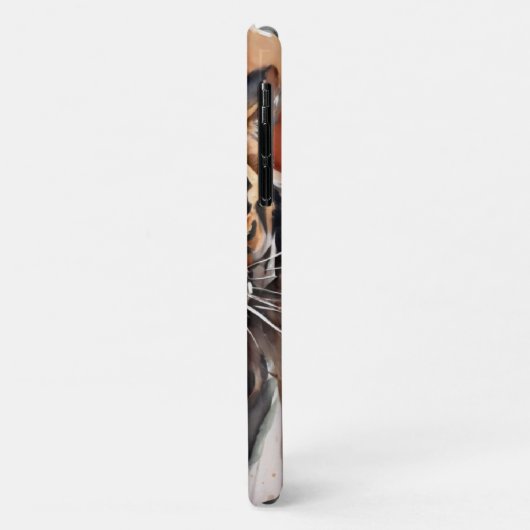 轟音の虎の水の色をパーソナライズ密集密林の動物 Case-Mate iPhoneケース (裏面/左)