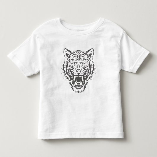 轟音の虎のTシャツ トドラーTシャツ (正面)