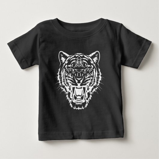 轟音の虎のTシャツ ベビーTシャツ (正面)