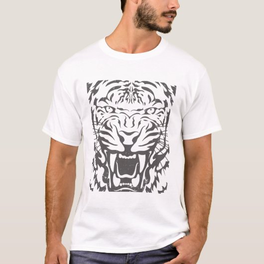 轟音の虎のTシャツ Tシャツ (正面)
