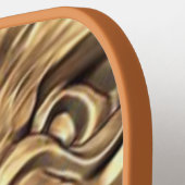 轟音の金ゴールド獅子頭。パーソナライズ ピックルボールラケット (左詳細)