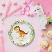 轟音の金ゴールド誕生日驚き! ペーパープレート (パーティー)