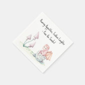 轟音の食欲、無限の笑いドラゴンベビー スタンダードカクテルナプキン (角)